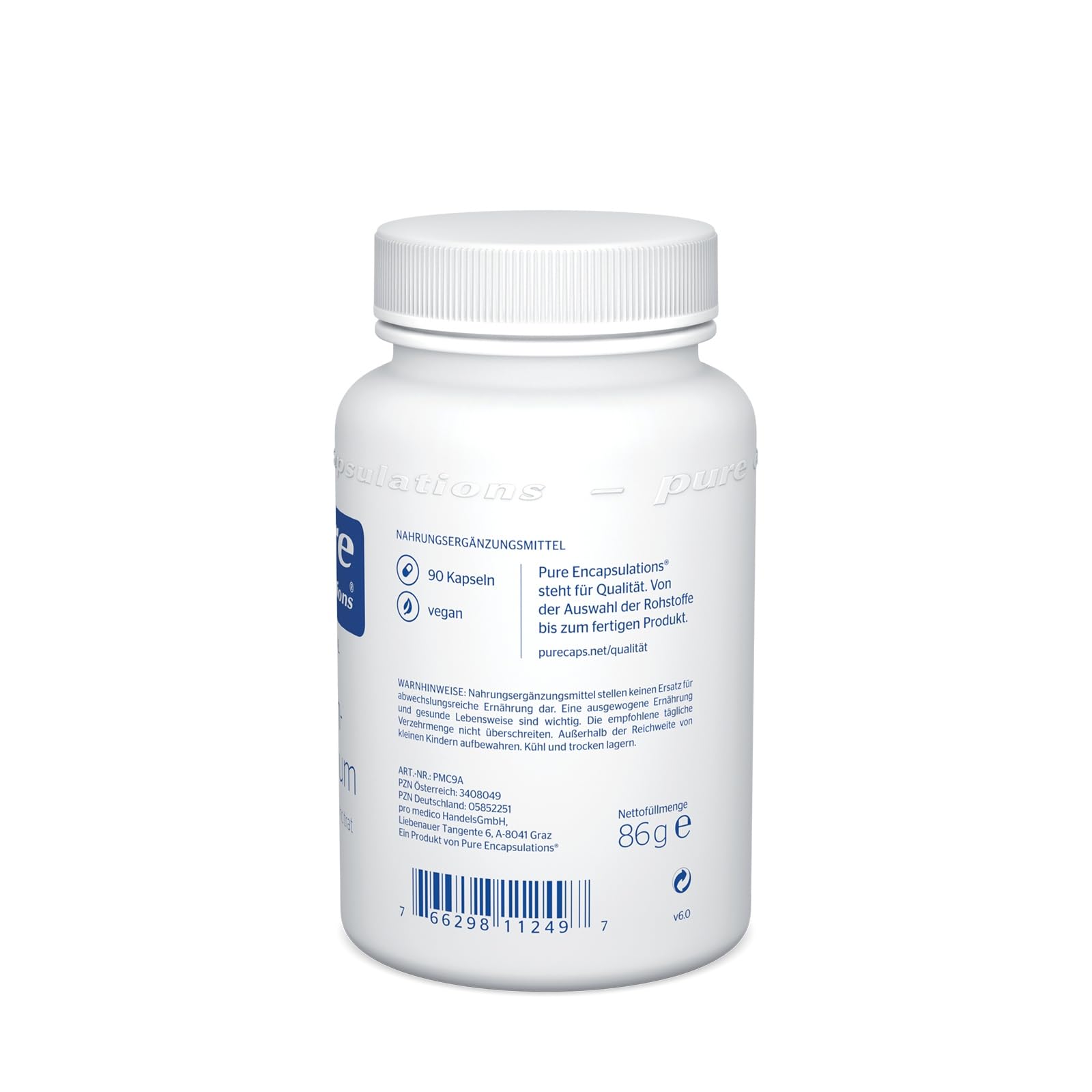 Pure Encapsulations - Kalium-Magnesium (Citrat) - Hochwertige Elektrolyt-Kombination für Blutdruck, Nerven und Muskeln - Organische Citrat-Form - 180 vegane Kapseln