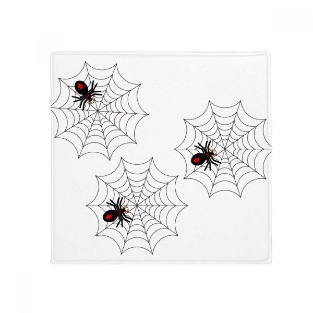 Tapis de sol Halloween fantôme et araignée antidérapant pour cuisine et salon 80x80cm