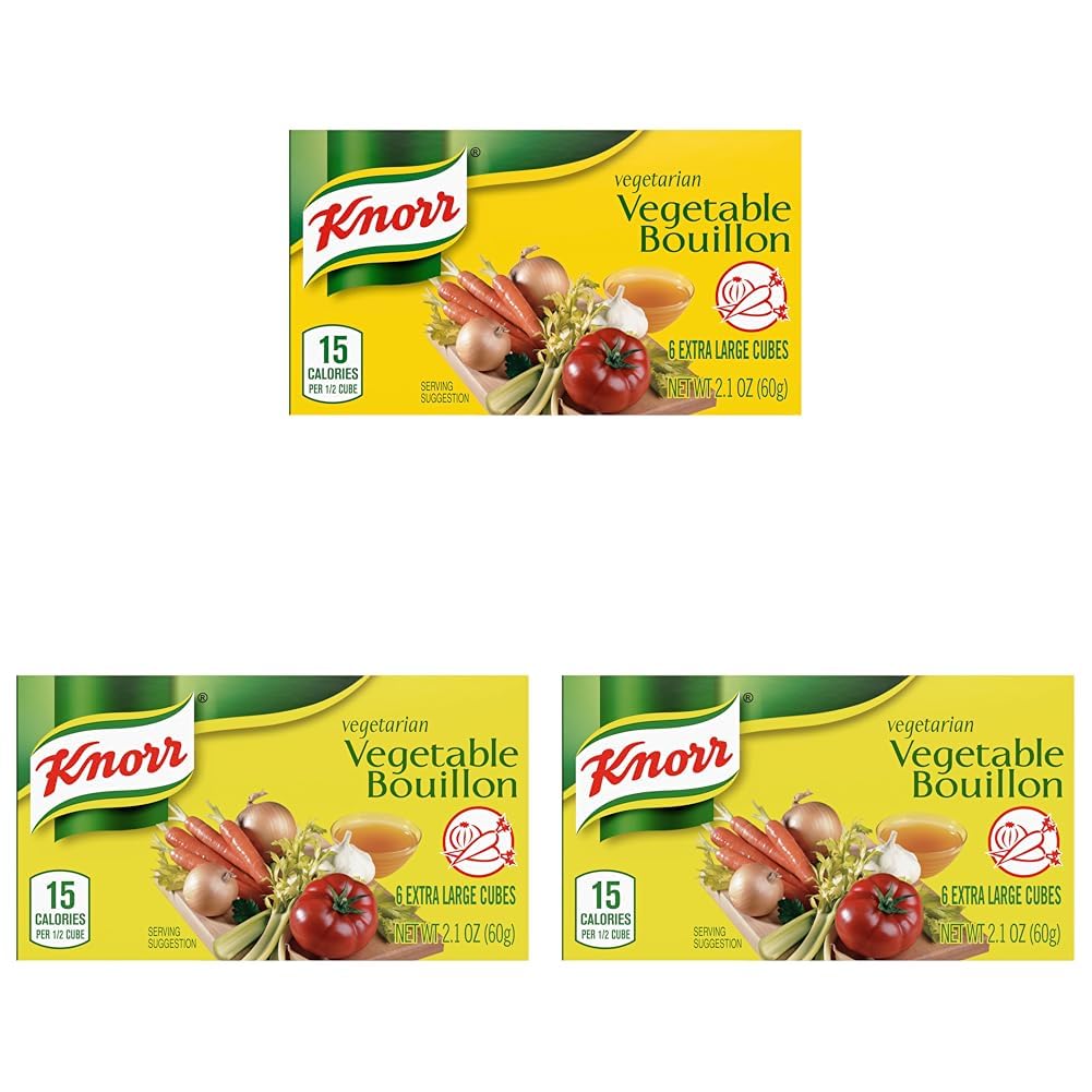 Knorr Cube Bouillon,Vegetable,cubes,2.1 oz,(Pack of 18)
