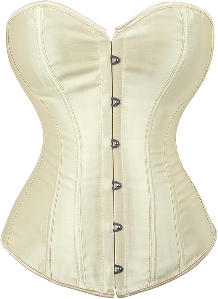 WERFORU Damesbrede korsetriem vintage elastische tailleband veterriem voor jurken Halloween kostuum, B-koffie, Passend für Taillengröße 65-74cm