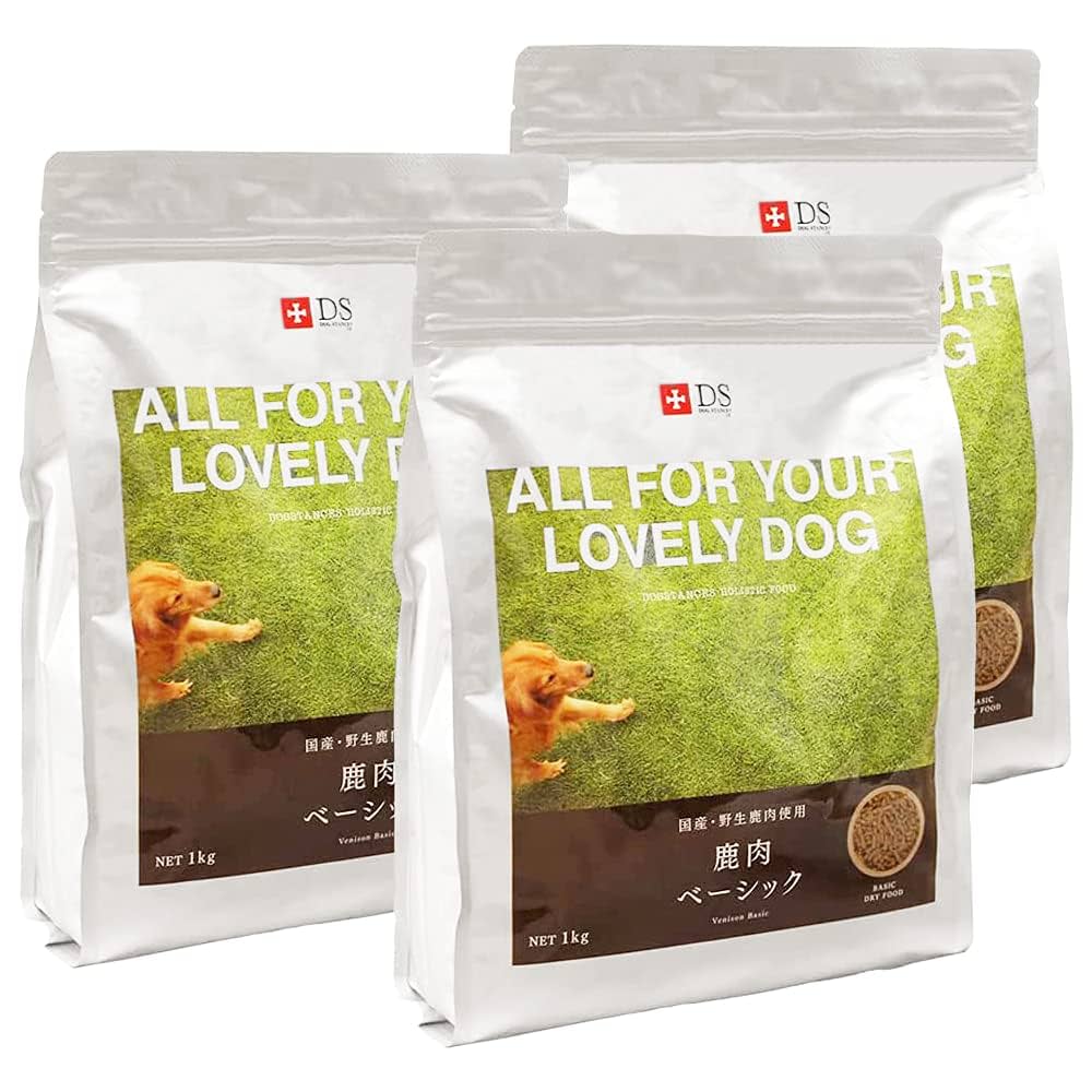 ドックスタンス 鹿肉ベーシック３袋 Amazon.co.jp: 国産 無添加 鹿肉 ドッグフード【ドッグスタンス