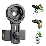 New Universal Cell Phone Adapter Clamp High-Strength Stable Mount360° Rotation for Telescope, Microscopes Spotting Scope & Bird Watching - Fits 16mm-50mm Eyepieces & Most Smartphones