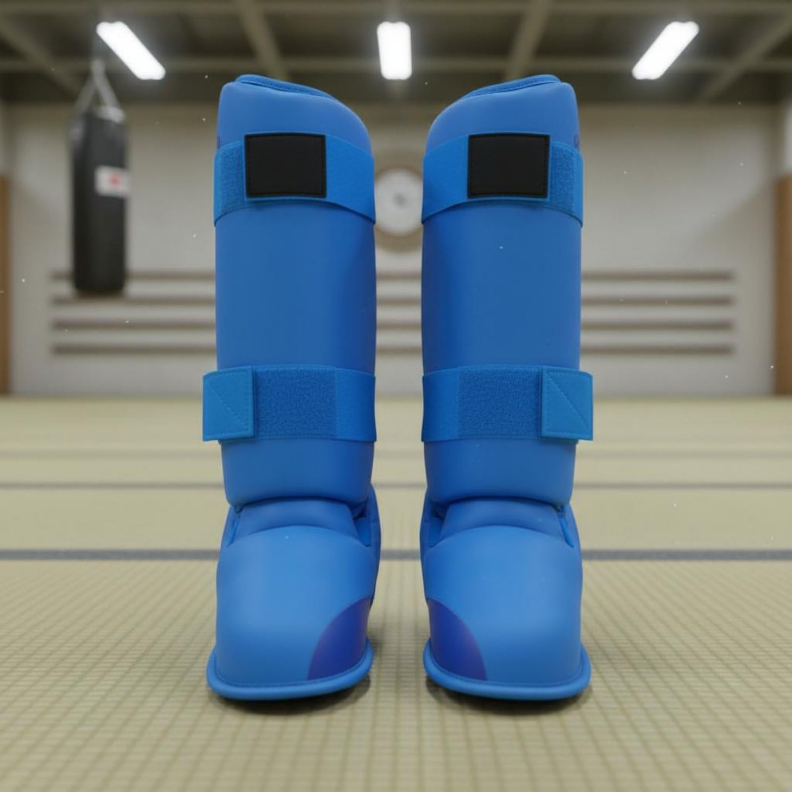 Baoblaze Paratibia Arti Marziali Protezioni Gambe Piede Mano Rinforzate Ergonomiche Leggere Maggiore Agilità Materiali Resistenti Poliestere Similpelle Adatto