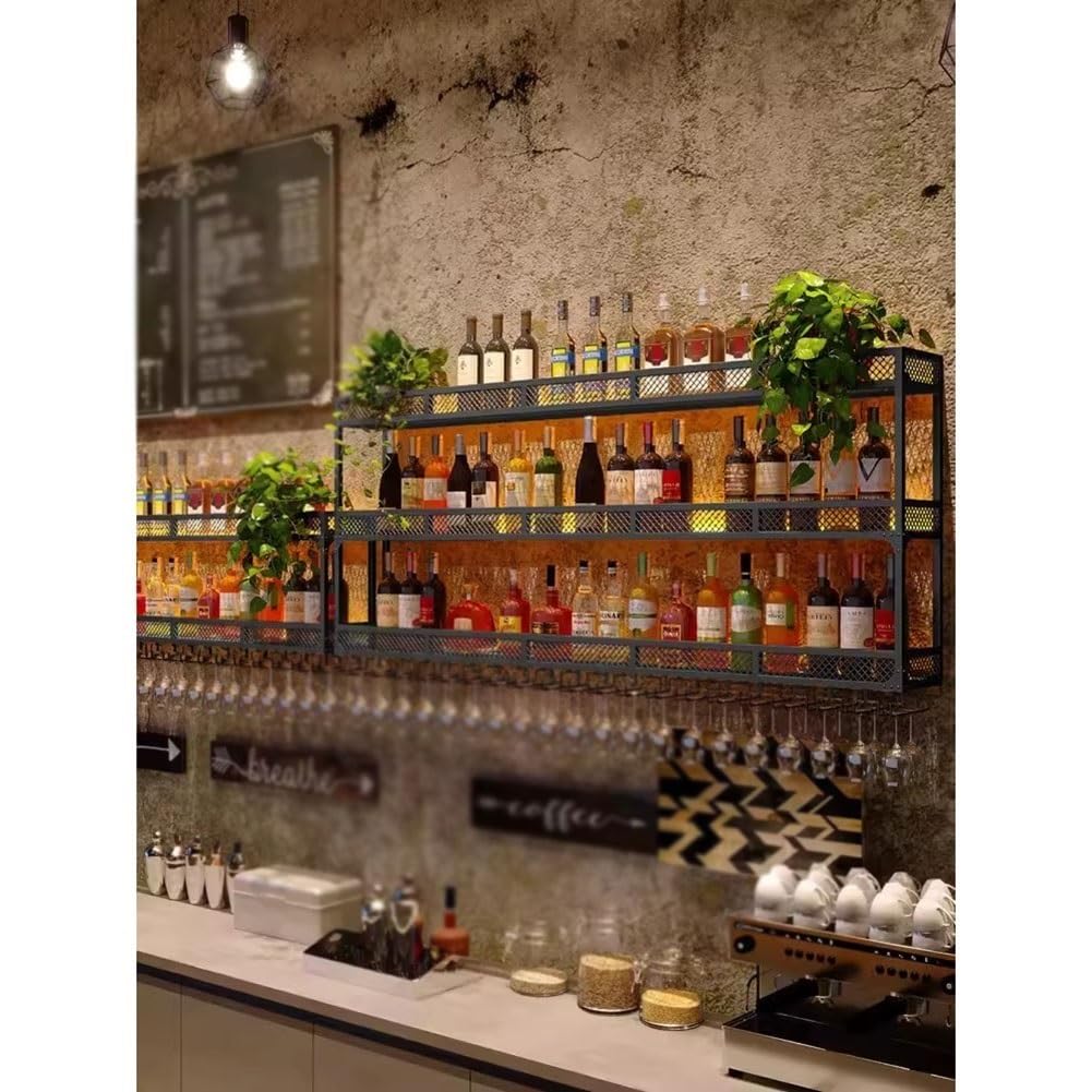 RAJYQODIS Portabottiglie Da Parete, Mensole Da Bar Sospese A | FindTheDeal