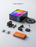 Vista 9 de Govee Retroiluminación para TV 3 Lite con función de corrección de ojo de pez, sincronización para televisores de 55 a 65 pulgadas, tira de luces