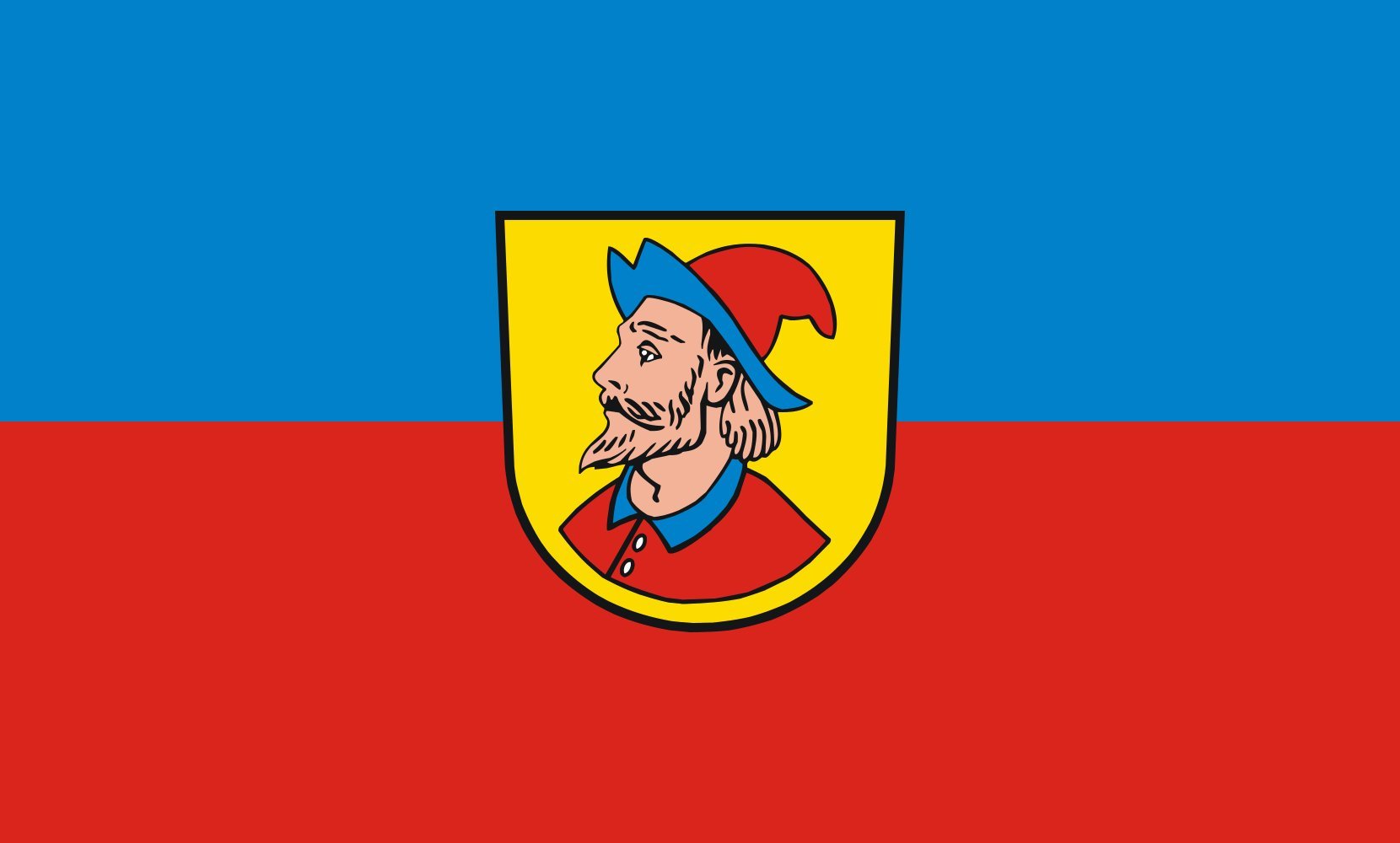 Drapeau Heidenheim an der Brenz grand pavillon paysage extérieur mât