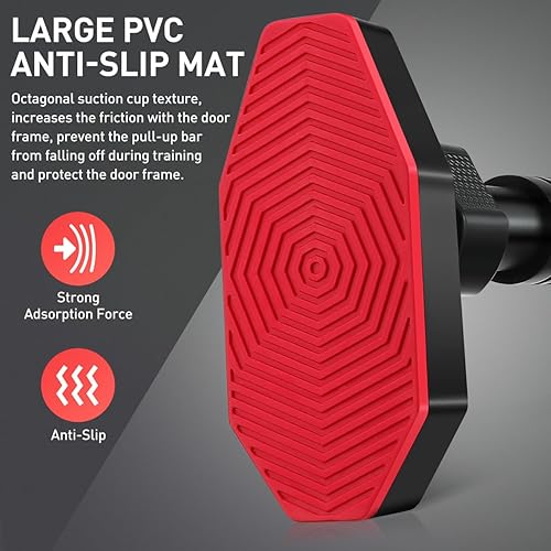 Miniatura 3 de Gadpiparty Barra de dominadas para puerta  Barra de dominadas ajustable sin taladrar para gimnasio en casa, se adapta a puertas de 26 a 40 pulgadas,