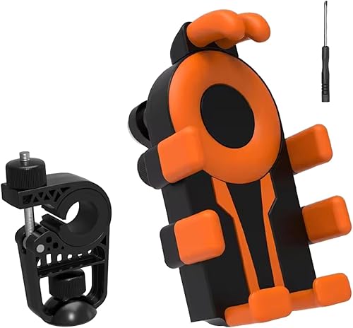 Motorcycle Phone Holder Bicycles Mount Adjustable Bracket for 4.7-7inch Mobile Device Motorcycle Mount