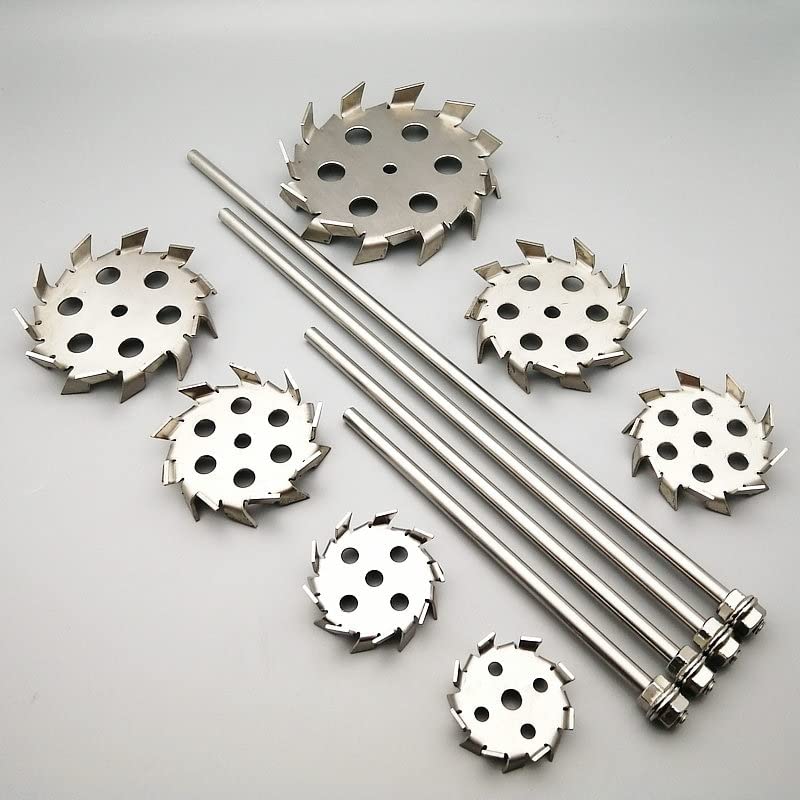 Overhead-Rührstab, Dispersionsrührplatte mit Sägezahnung aus Edelstahl 304, 50 mm bis 180 mm, oder Rührstab mit Mutter, 250 mm bis 500 mm, separat erhältlich(Stir Plate(OD 150mm))