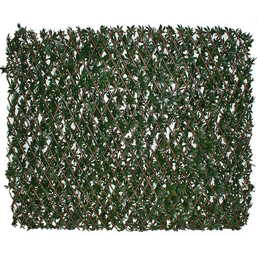 Image of Papillon Artificial Green Acer Extendable Trellis Plastic Hedge Patio Fence Privacy Screening 2m x 1m (6ft 6in x 3ft 3in)