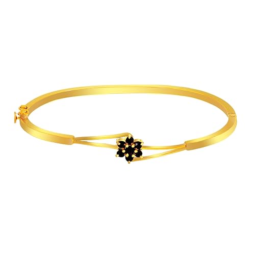 22KT Yellow Gold and Blue Sapphire Bracelet for Girls
