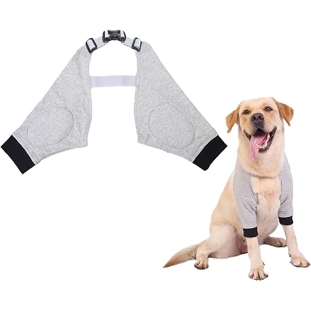 Amazon Pssopp 犬の膝パッド 犬 足 保護ペット 傷害予防 快適 犬用サポーター 関節プロテクター 骨折治療 保健 老犬介護 傷を保護 調節可能 ペア 耐衝撃性 断熱性 柔軟性 ペット犬の膝パッド 犬の足のサポート M Pssopp かゆみケア 通販