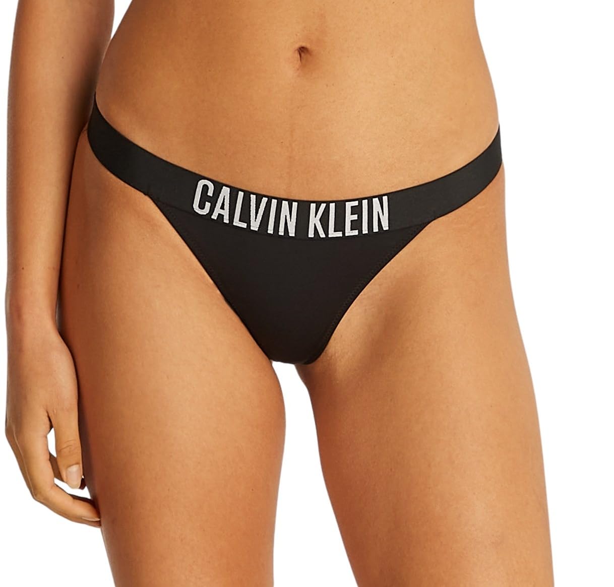 Calvin Kleinwomens Brazilian Bikini Bottoms With Logo Waistband
