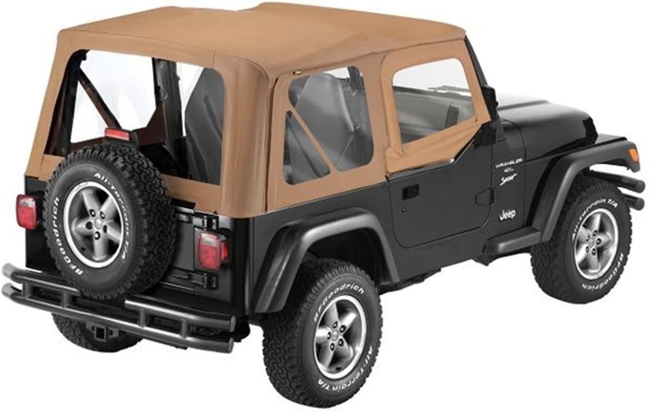 Bestop 7912037 Spice Sailcloth Replace-A-Top for 1988-1995 Wrangler YJ (Shown On A 1997-2006 TJ)