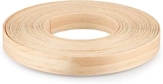 Skelang Pine Edge Banding, 3/4" X 50' Wood Strip Preglued, Iron on Veneer Edging Tape for Cabinet, Table, Door