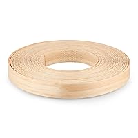 Vista 1 de Skelang Ribete de Borde de Pino, Tira de Madera Preencolada de 3/4" X 50', Cinta de Ribete de Veneer para Planchar para Gabinete, Mesa, Puerta