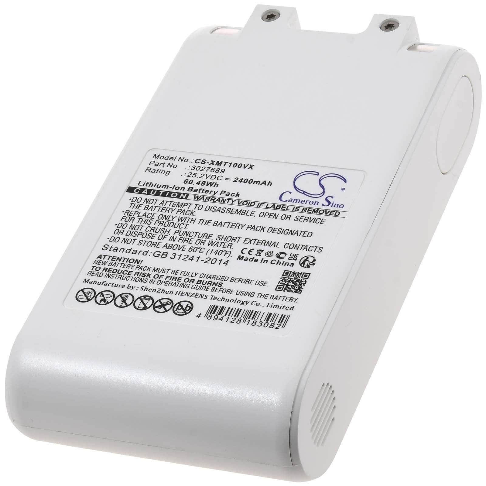 Batteria Per Aspirapolvere Xiaomi T10 T20 V12S V16S R10pro - 25,2V 5000mAh, Litio Ricaricabile, Compatibile Con Dreame, Protezione Integrata
