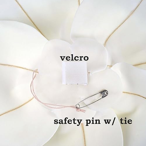 Miniatura 6 de Efavormart - Juego de 4 rosas artificiales de 8.0in, 3D, color blanco rosa