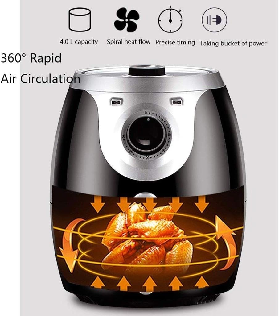 The Air Fryer With Adjustable Temperature Tower Has a Fast Circulation System, Oil-free and Low-fat Cooking