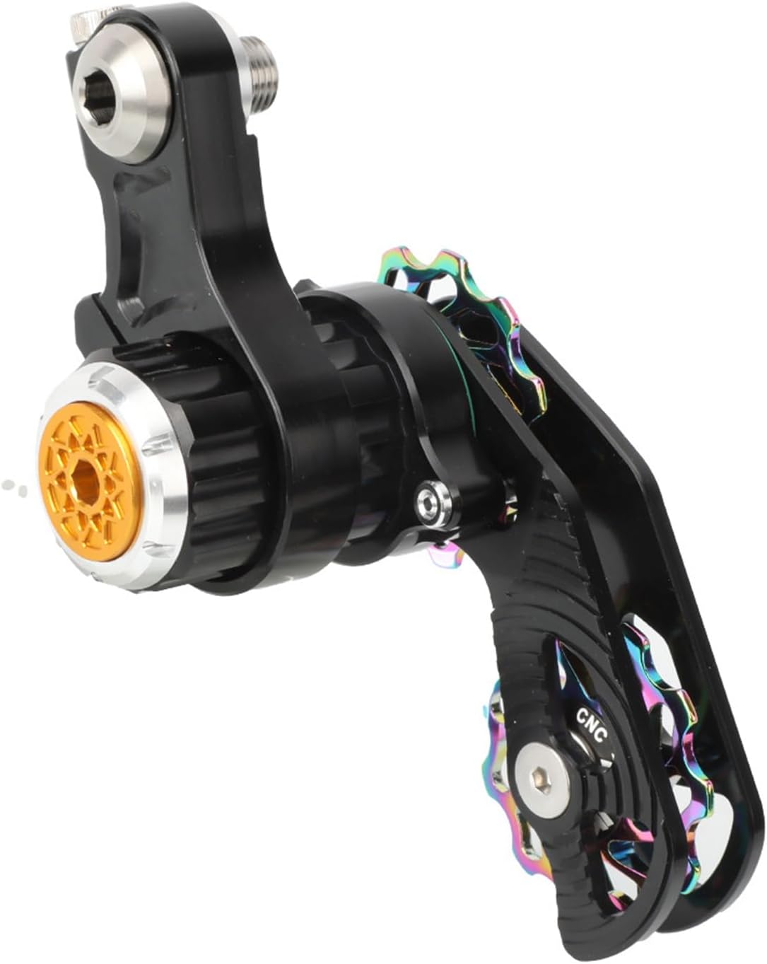 Single Speed Chain Tensioner For Bikes Regulable Hanger Mount Guide Wheel Durability Aluminum Alloys Cycling Component