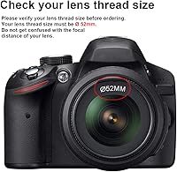 Vista 5 de Tectra 52MM 0.43x Lente Profesional de Gran Angular HD (Porción Macro) para Cámaras Nikon DSLR D3300 D3200 D3100 D5500 D5300 D5200 D5100 D7100 D7000