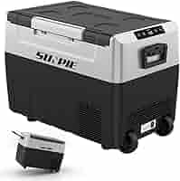 sunpie 車載冷蔵庫 ポータブル冷凍庫 ポータブル冷蔵庫 45L Amazon.co.jp: 「SUNPIE」車載冷蔵庫 45L -20℃~10℃ 60W 急速