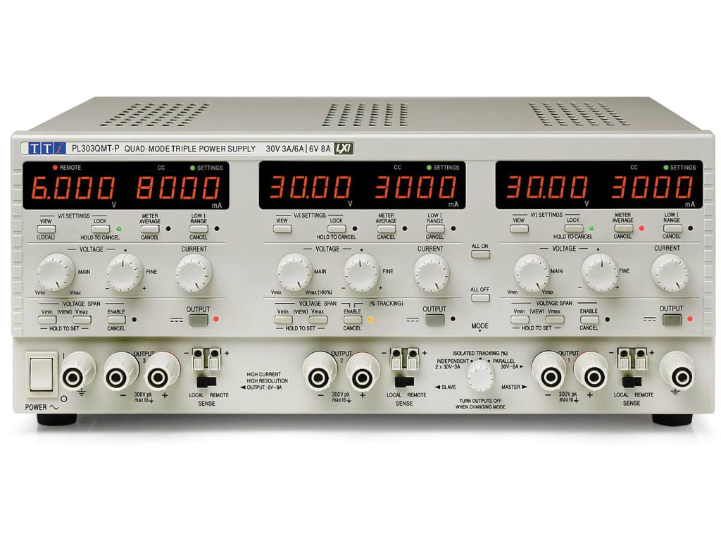 TTIPL303QMT-P Triple 0-30V/0-3A,0-6V/0-8A USB/RS232/LAN(LXI)