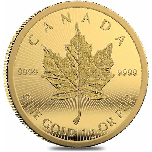 2022 - Current Royal Canadain Mint 50 Cents Canadian Gold Coin. 1 Gram Maple Leaf .9999 Purity Coin. 50 cents Graded By Seller. Uncirculated