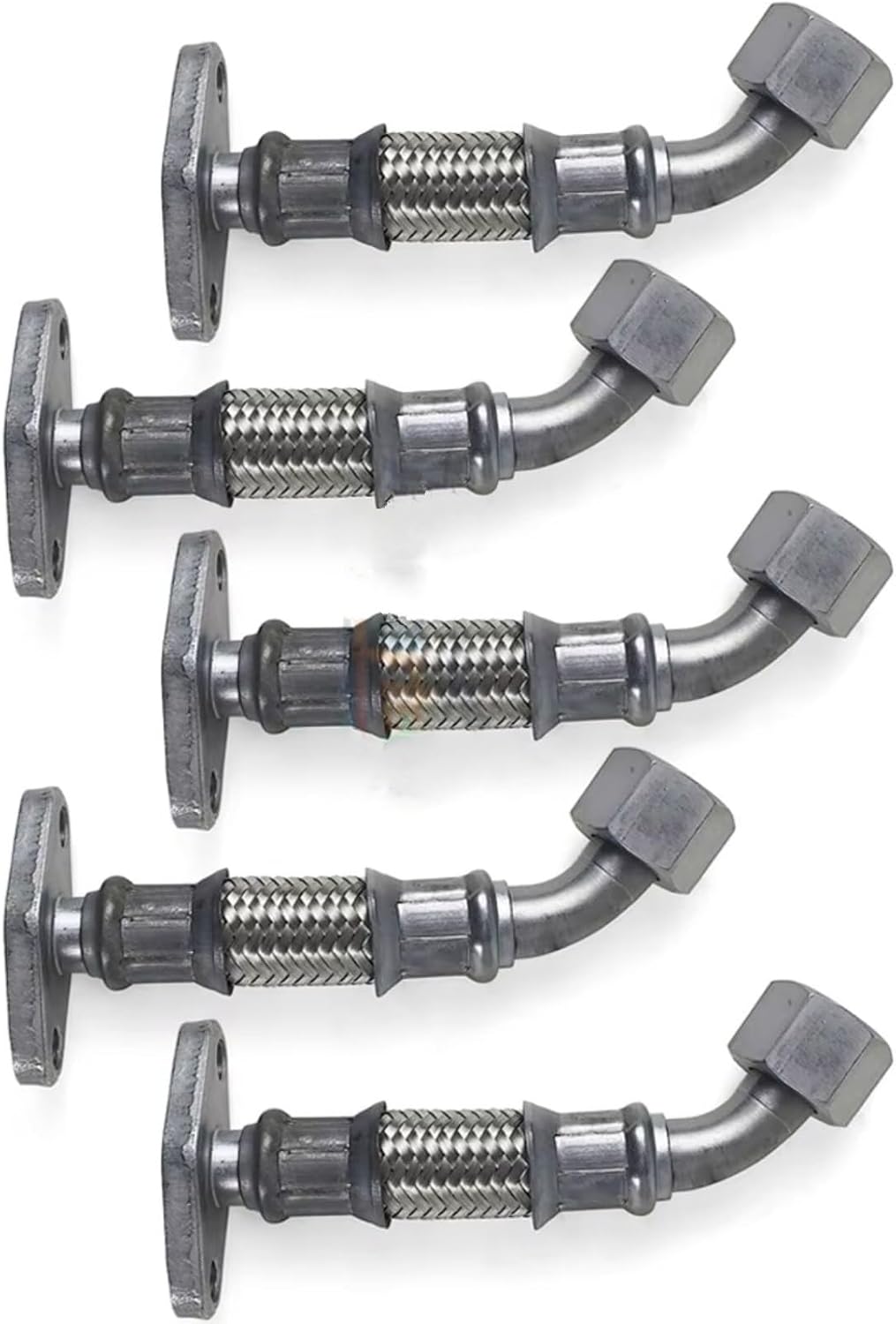 Compatible With Seat For Alhambra For Altea For Cordoba For Ibiza Car Turbocharger Oil Hose Return Pipe Parts 038145736C 028145736AJ Turbo Oil Return Pipe(5PCS)