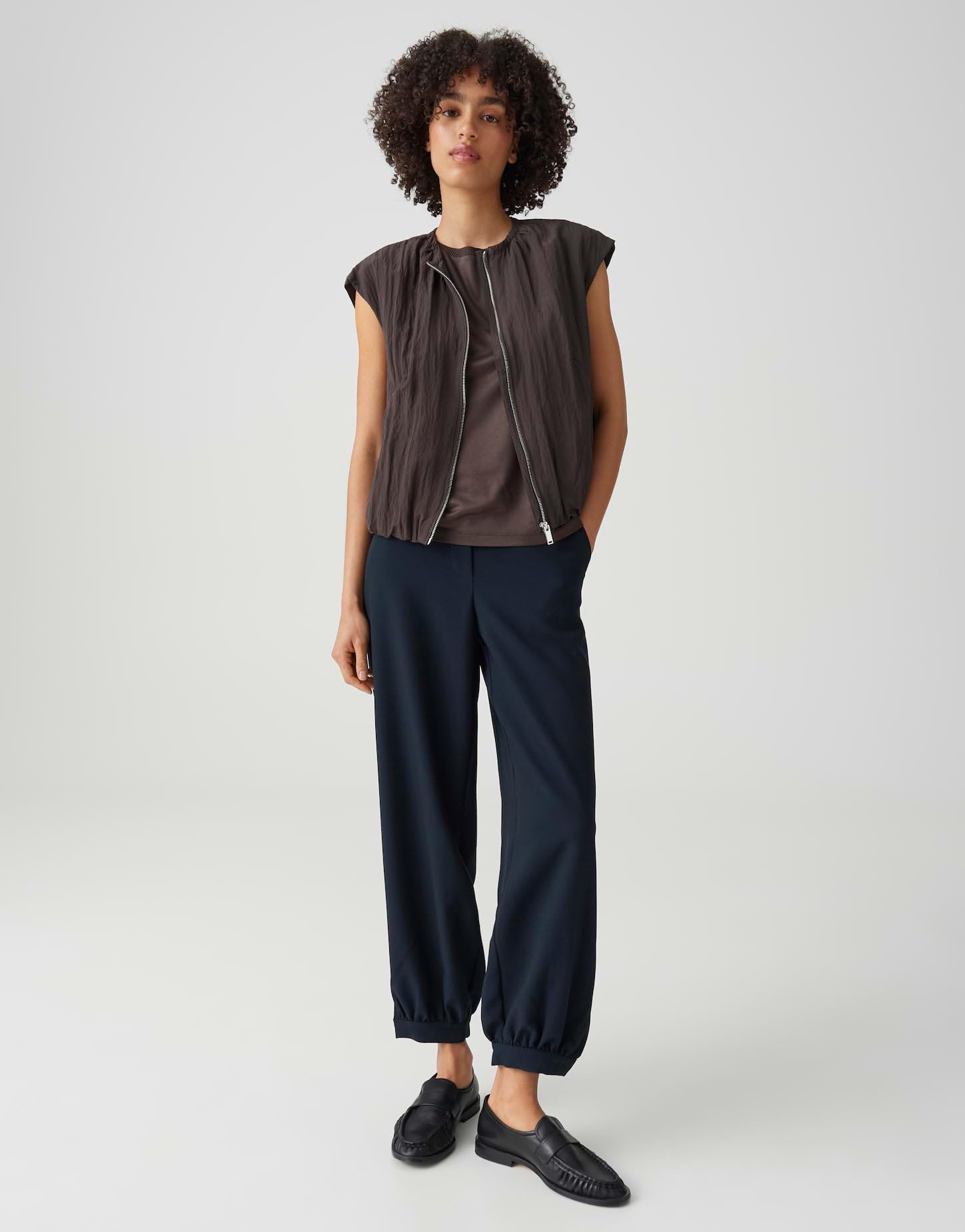 OPUS Damen Barrel Pants | MYHA Balloon Relaxed Ballonhose mit Komfortbund