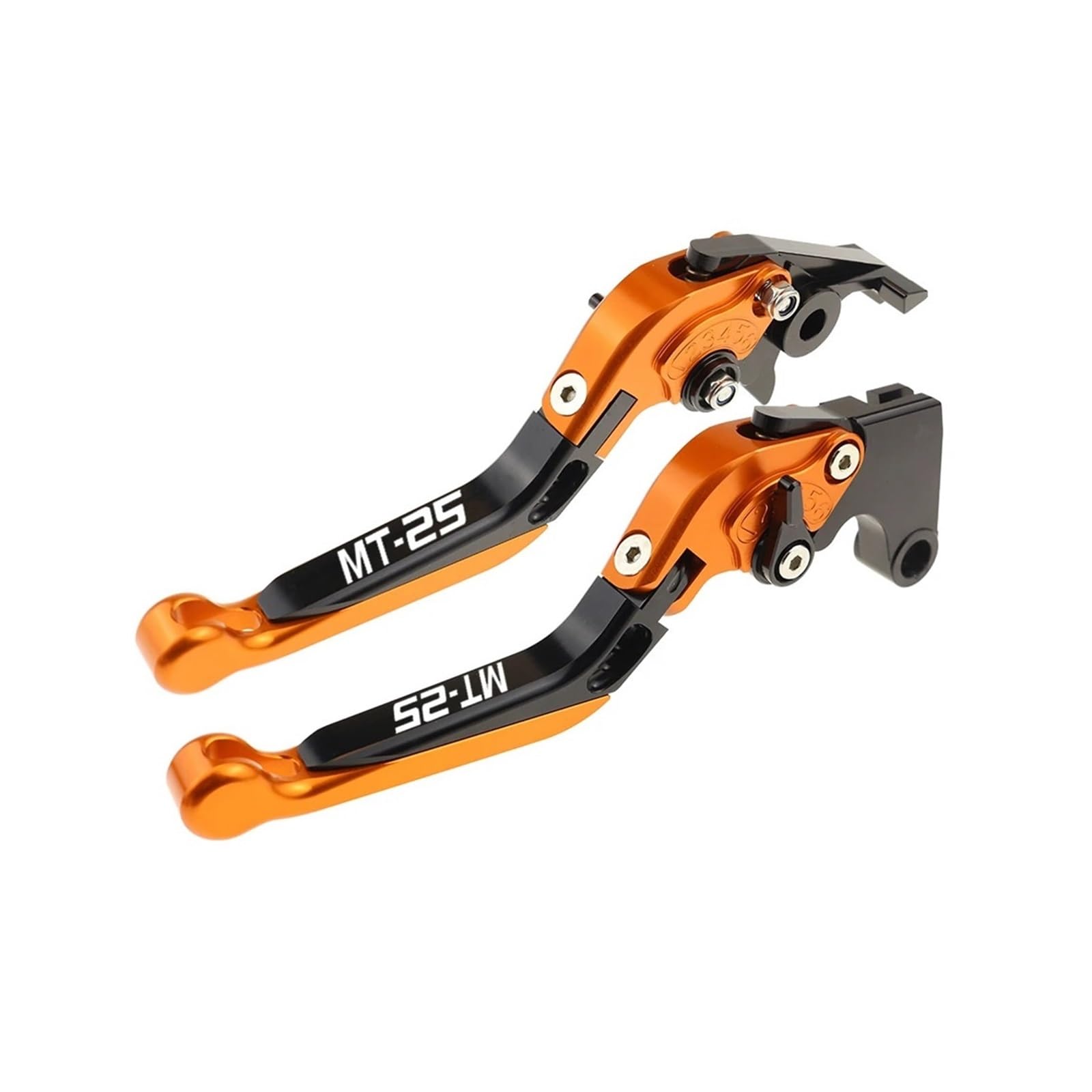 JGHFDWS Motorcycle Brake Clutch Lever Set for MT25 Motorcycle Folding Extendable Brake Clutch Levers(40)