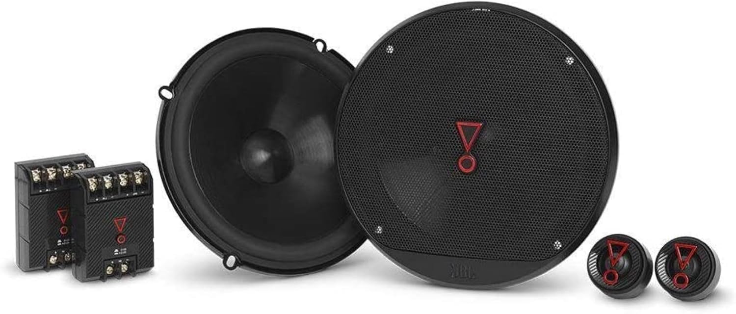 JBL Stage3 607C - 6,5" 16,5 cm 250 W 2-drożny system głośników komponentów drzwi & Jbl Stage3 427 STAGE3427 Zestaw Głośników Samochodowych, Czarny, 10 cm