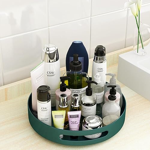 Lazy Susan - Organizador giratorio de metal de acero para especias para armario, despensa, cocina, encimera, refrigerador, armario