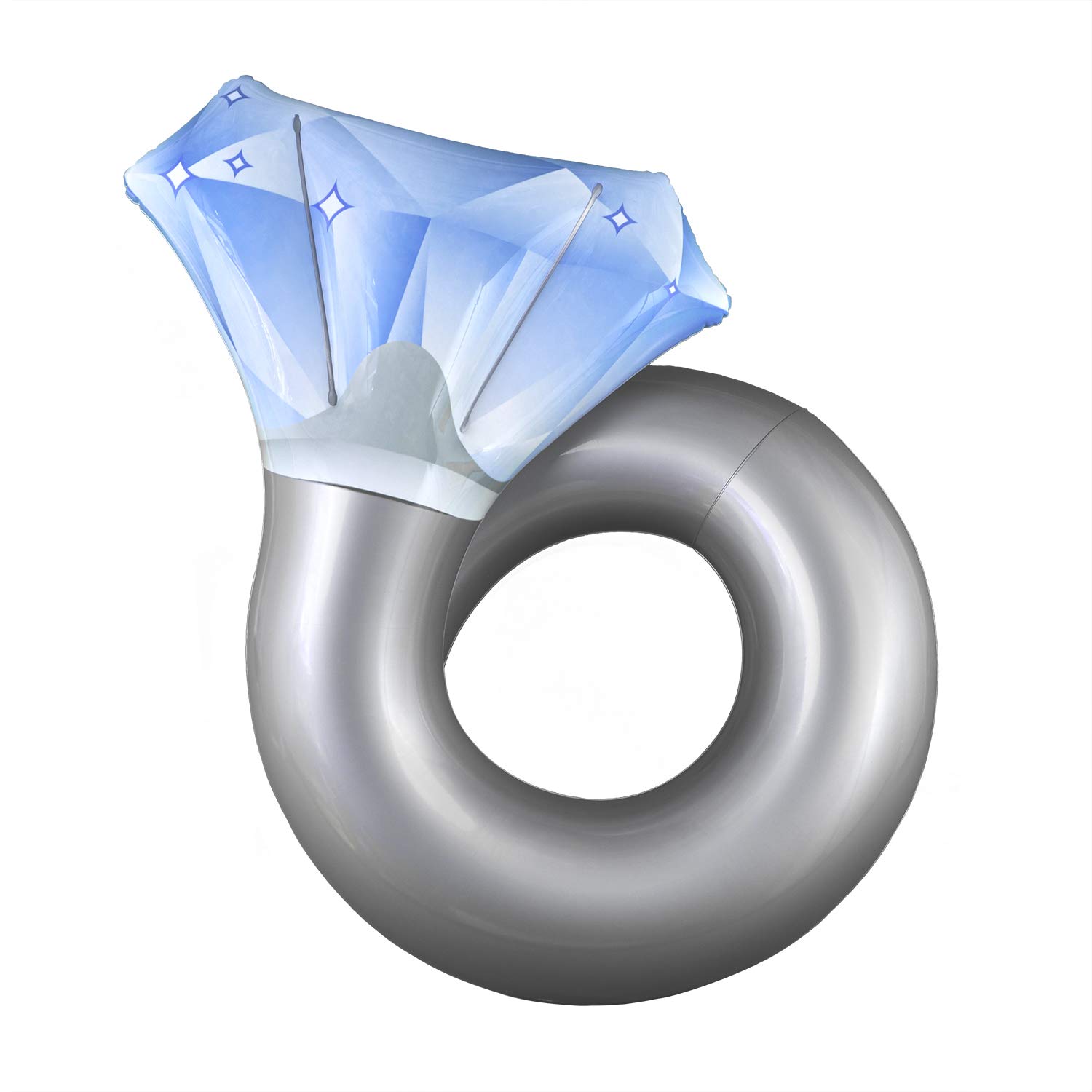 Bouée piscine style bague : chambre à air gonflable Poolmaster Diamond Ring - 8