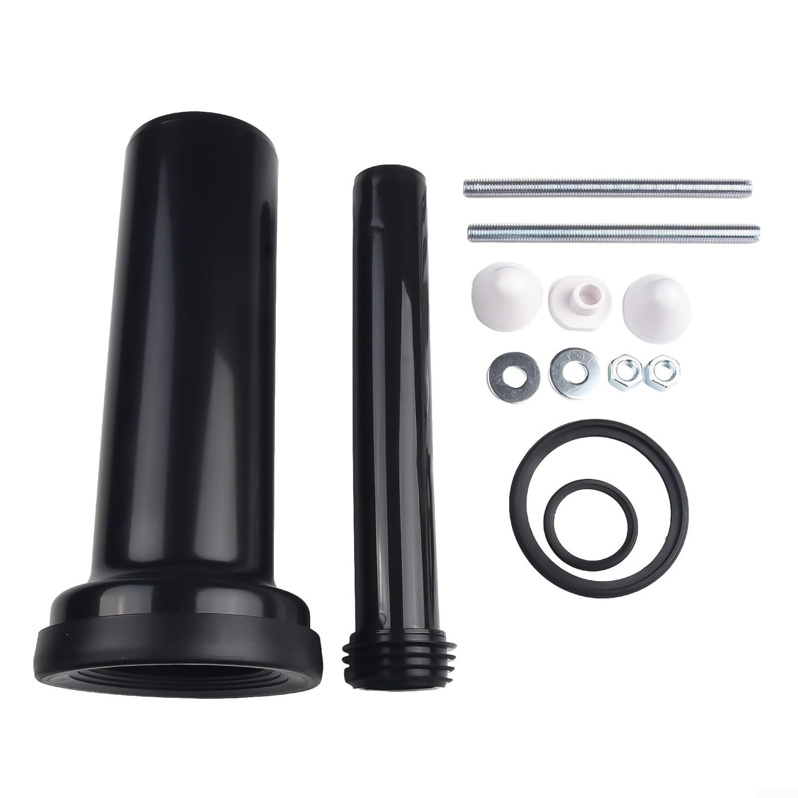 Kit de connecteur de 300 mm pour châssis de réservoir uniquement, kit de connecteur de cadre de réservoir de WC avec rallonge de tuyau de chasse d'eau de 45 mm à fixation murale