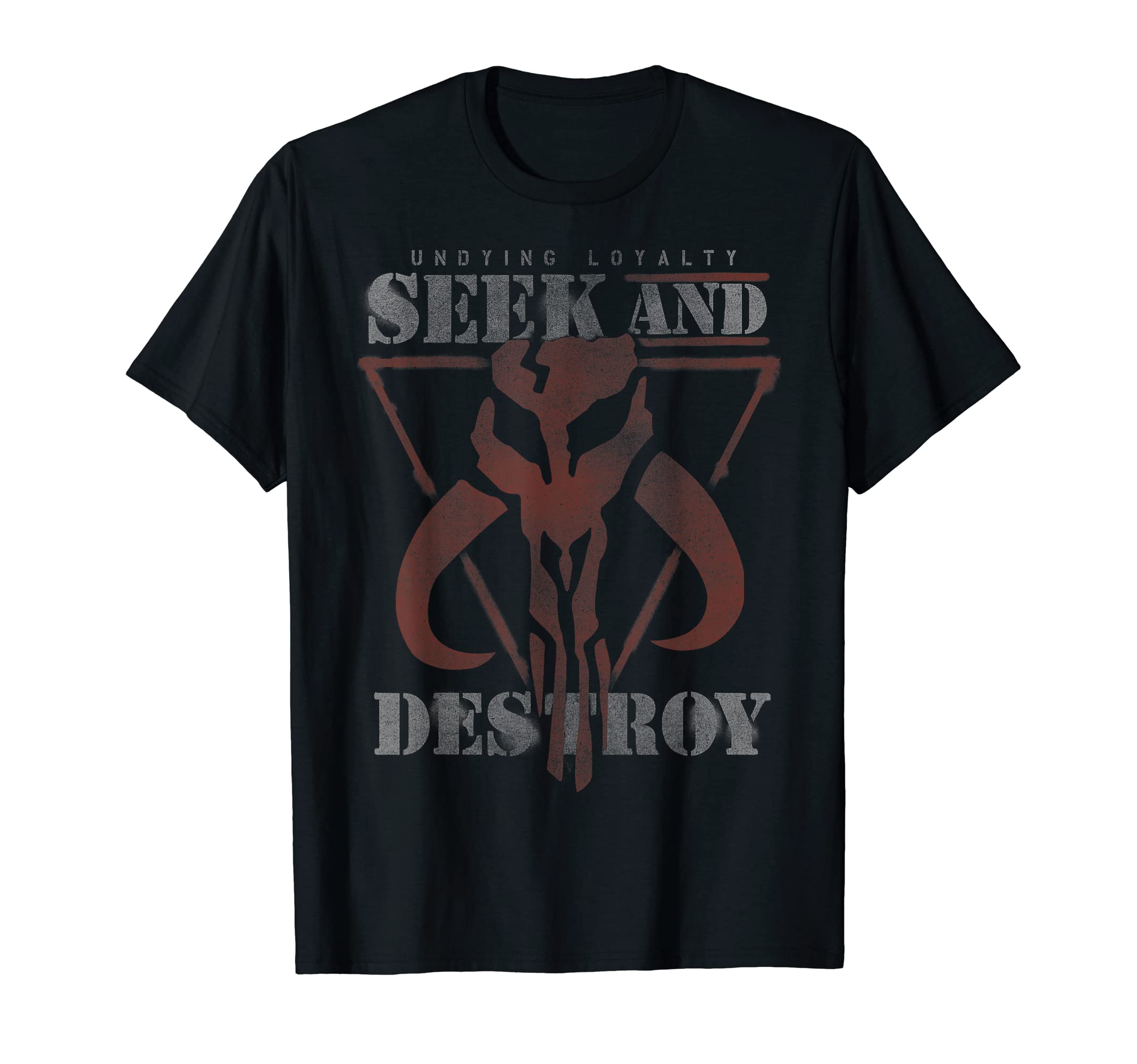 Star WarsMandalorian Seek And Destroy Logo T-Shirt