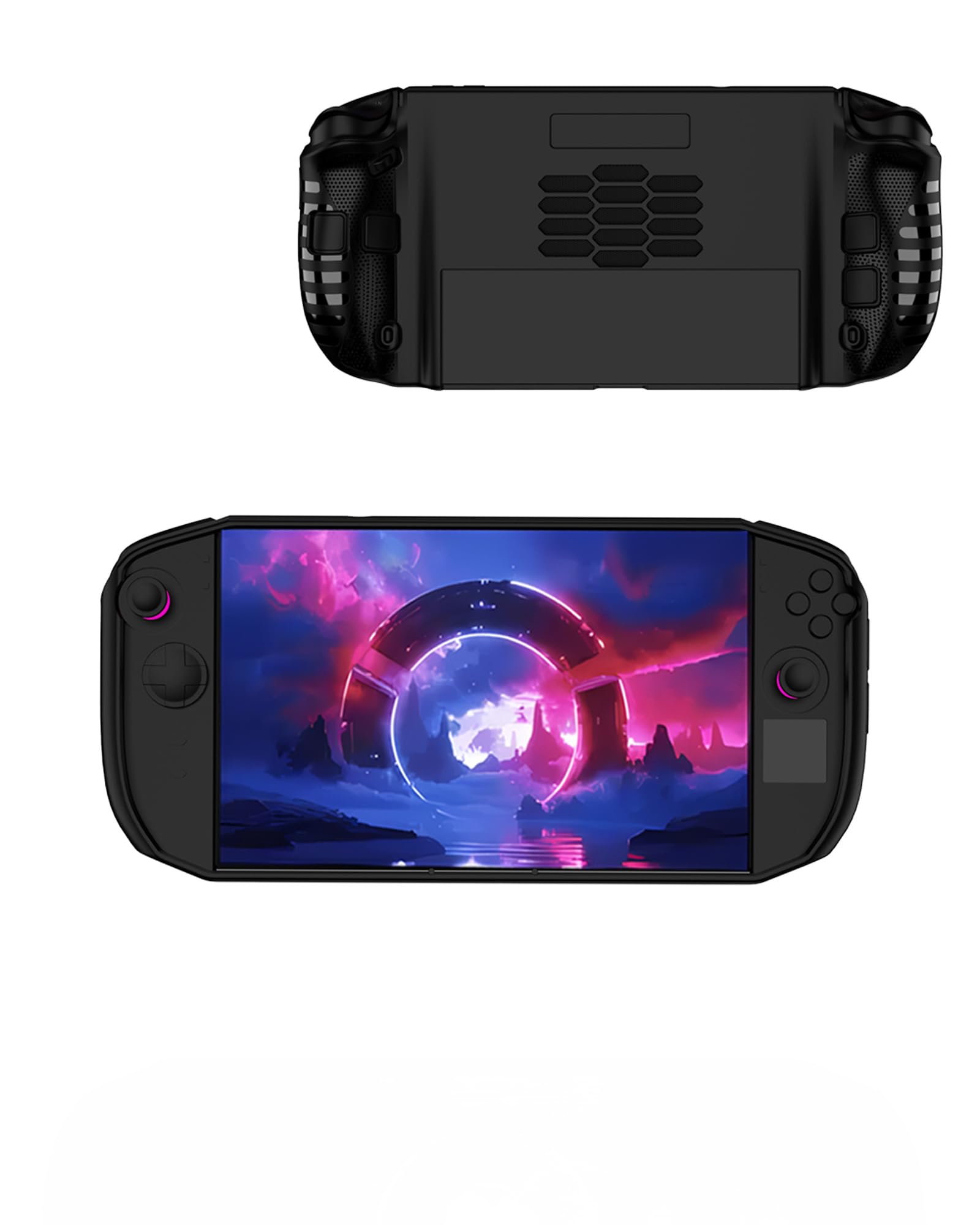 Case for Lenovo Legion Go 2 Game Console,daunke Shockproof,Scratch Proof,Portable Durable,Slim & Lightweight Soft TPU,Black