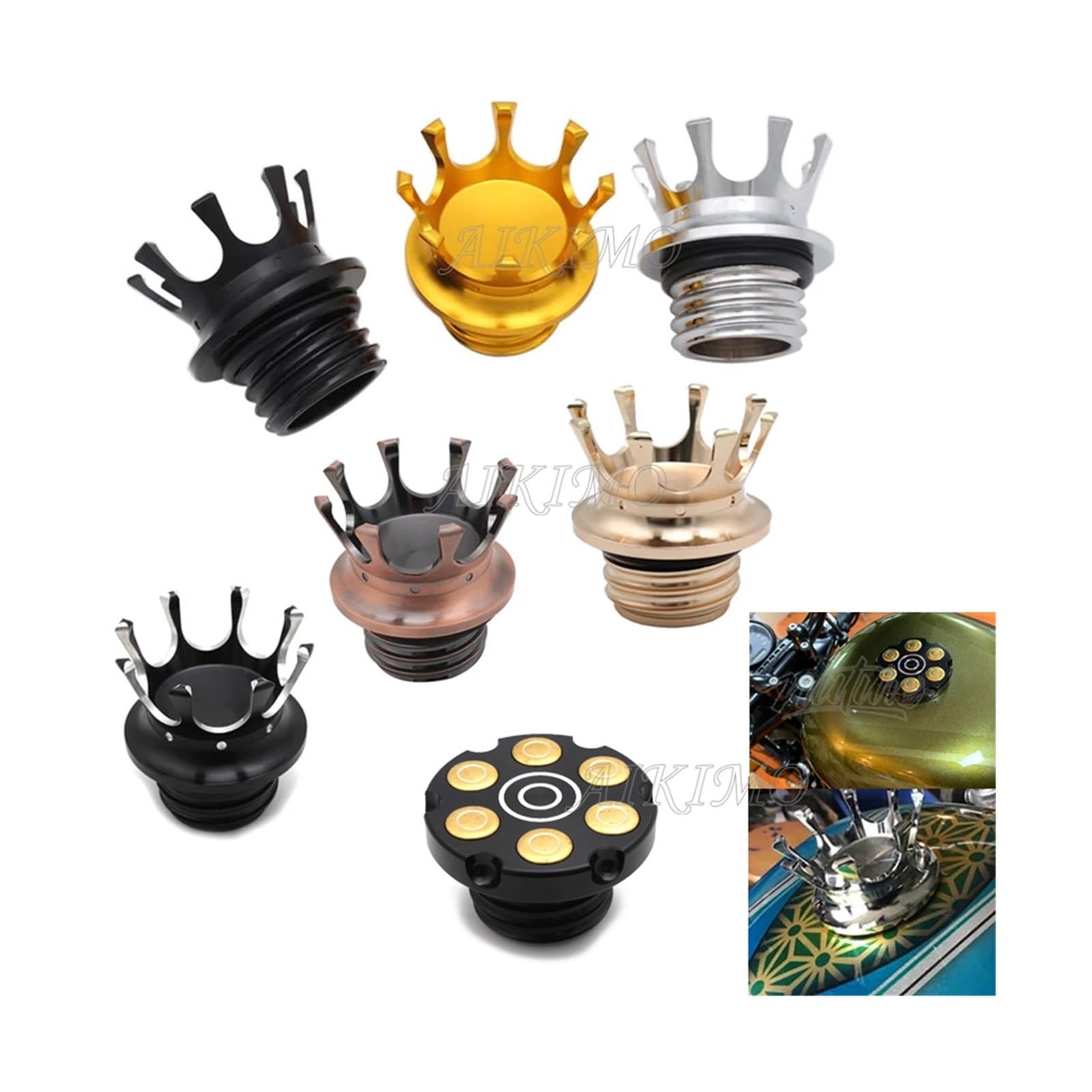 Tappo Serbatoio Moto Per Harley Davidson Sportster 1982-2020 - In Alluminio, Ventilato - Foto 6