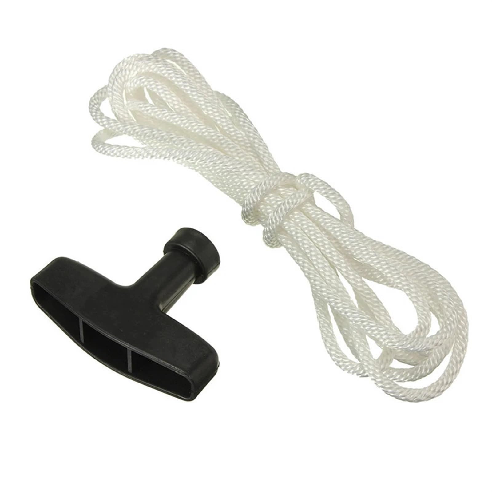10 cuerdas de arranque de retroceso de 1,2 m y 4 mm, cuerda de tracción de resistencia para cortacésped, cuerda de arranque y mango de tracción, herramienta práctica, cortadora de cepillo,