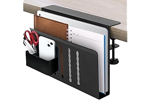 Under Desk Laptop Holder Table Lift Desk 0.3" to 2.3" Adjustable Desktop Organizer