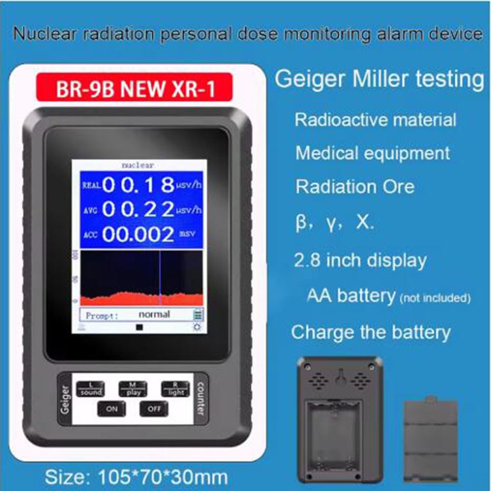 Nuevo Contador Geiger portátil XR-1, Detector de radiación Nuclear, dosímetro Personal, probador de mármol, dosímetro de radiación de Rayos X.,Blanca