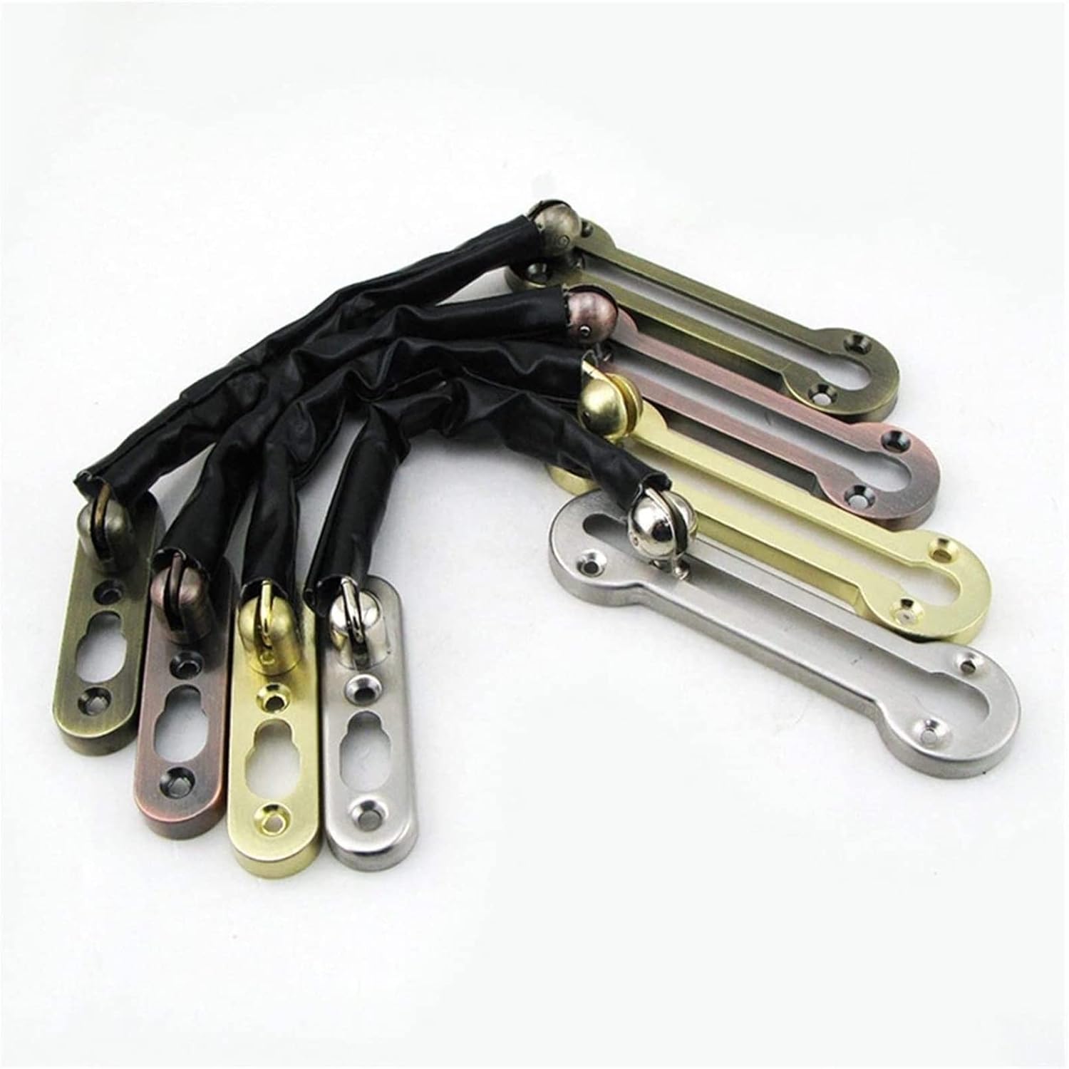 Door Chain Lock,Bolt Gate Latches,Latch Safety Limiter,Stainless Steel Anti-theft Chain Door Chain Lock Buckle Room Door Bolt Hotel Hotel Apartment Buckle Anti-theft Chain (Color : Red) (Color : Red (