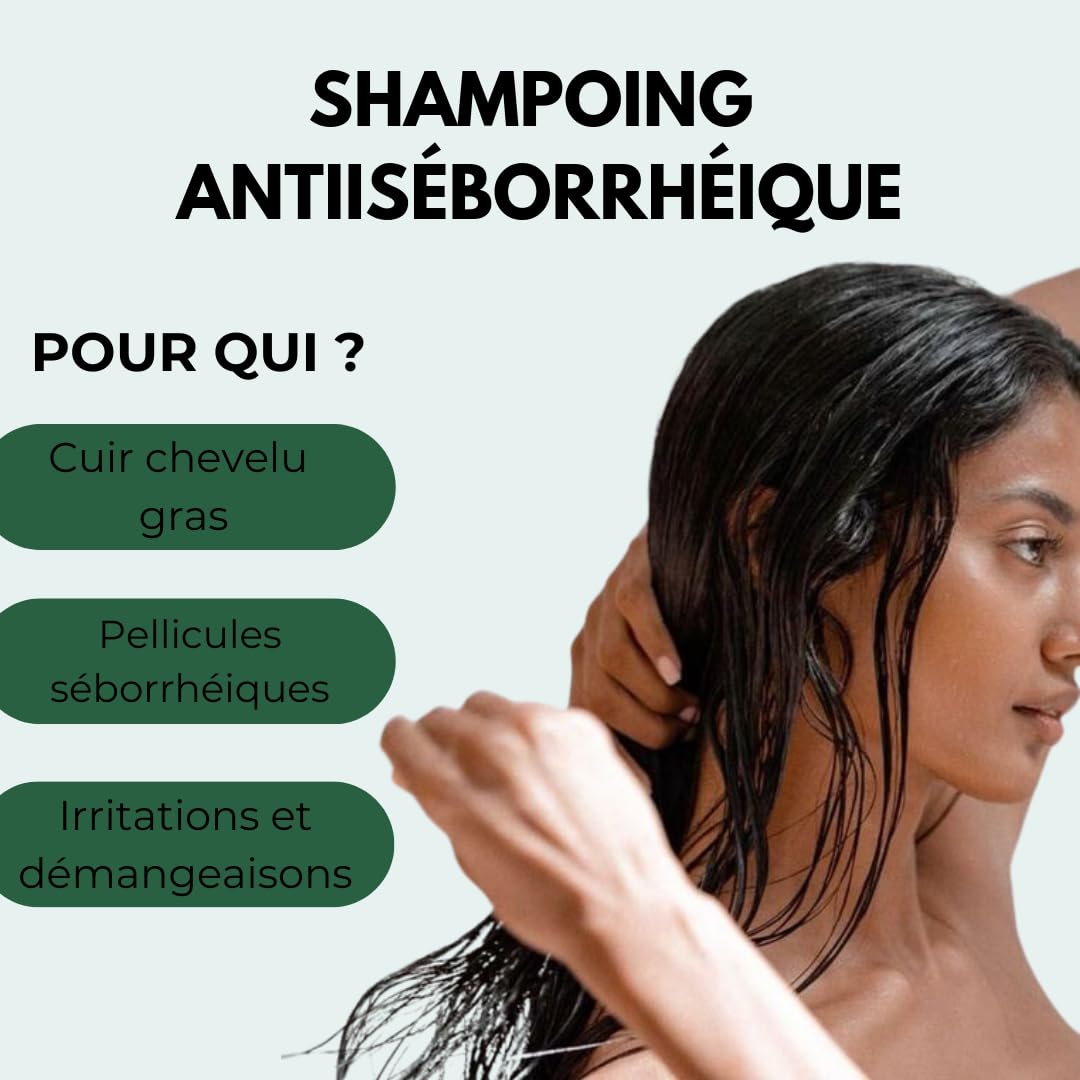 Caditar Antiséborrhéique • Shampoing Assainissant • Flacon 150ml • Sans Parabene, Sans Phénoxyéthanol et Sans Silicone • Fabriqué en France par LABORATOIRES BIO-RECHERCHE
