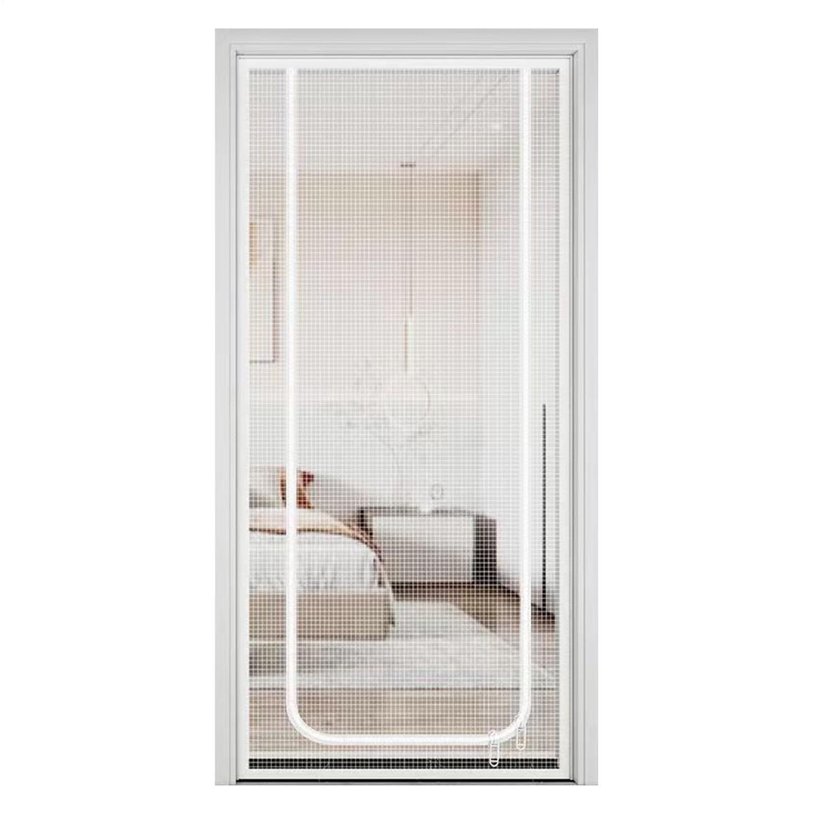 Pantalla para Gatos | Protección Versátil y Segura para Mascotas - Portátil con Cremallera Protectora 90x220 cm para Acceso Fácil En Casas Apartamentos Balcones Escaleras Pasillos Y