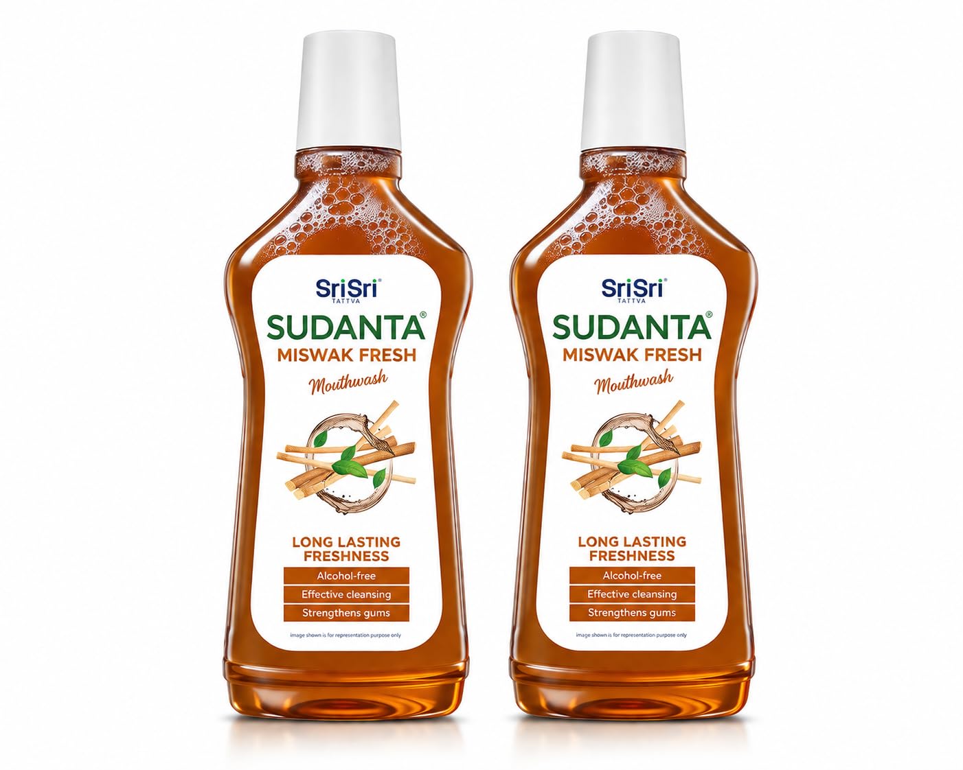 Sri Sri Tattva | Sudanta Miswak Mouthwash | 250 ml | Pack of 2-image-47