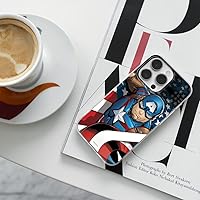 Vista 6 de ERT GROUP Funda de teléfono móvil para Apple Iphone 14 PRO MAX original y oficial con licencia Marvel patrón Capitán América 004 adaptado de manera