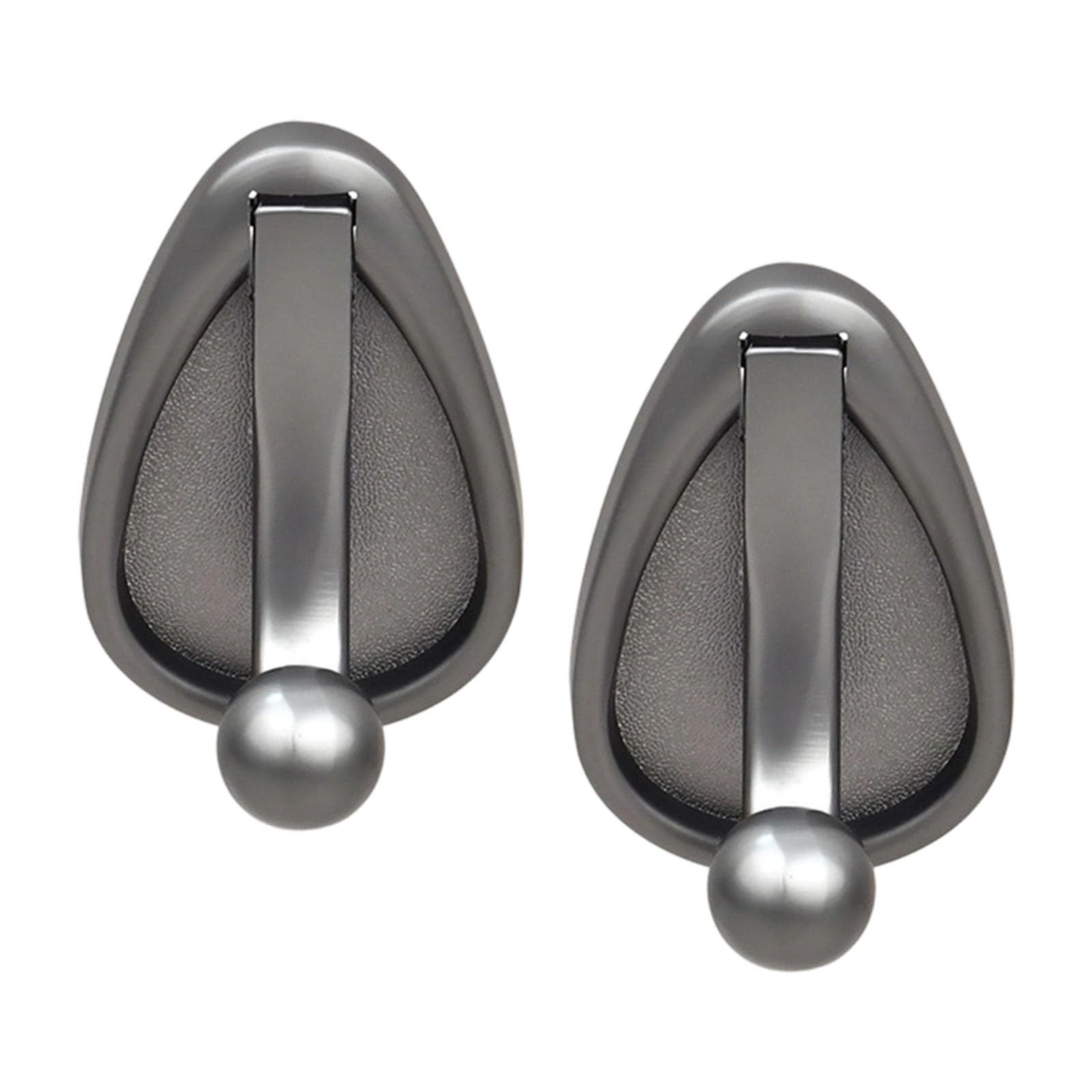 Oxxggkao Gray Decorative Single Hook Kirsite Rusts Resistant Strong Holders Hanger For Home Decors Simple Installation Hat Hook