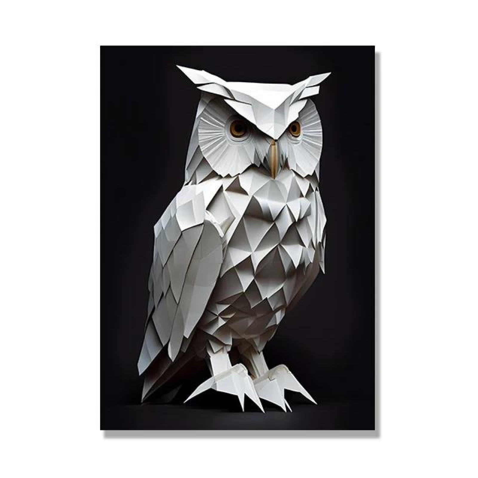 Yocheng Animal Origami Art Posters Abstract Canvas Painting Wall Print Picture Living Room Home Decor 21x30cm No Frame
