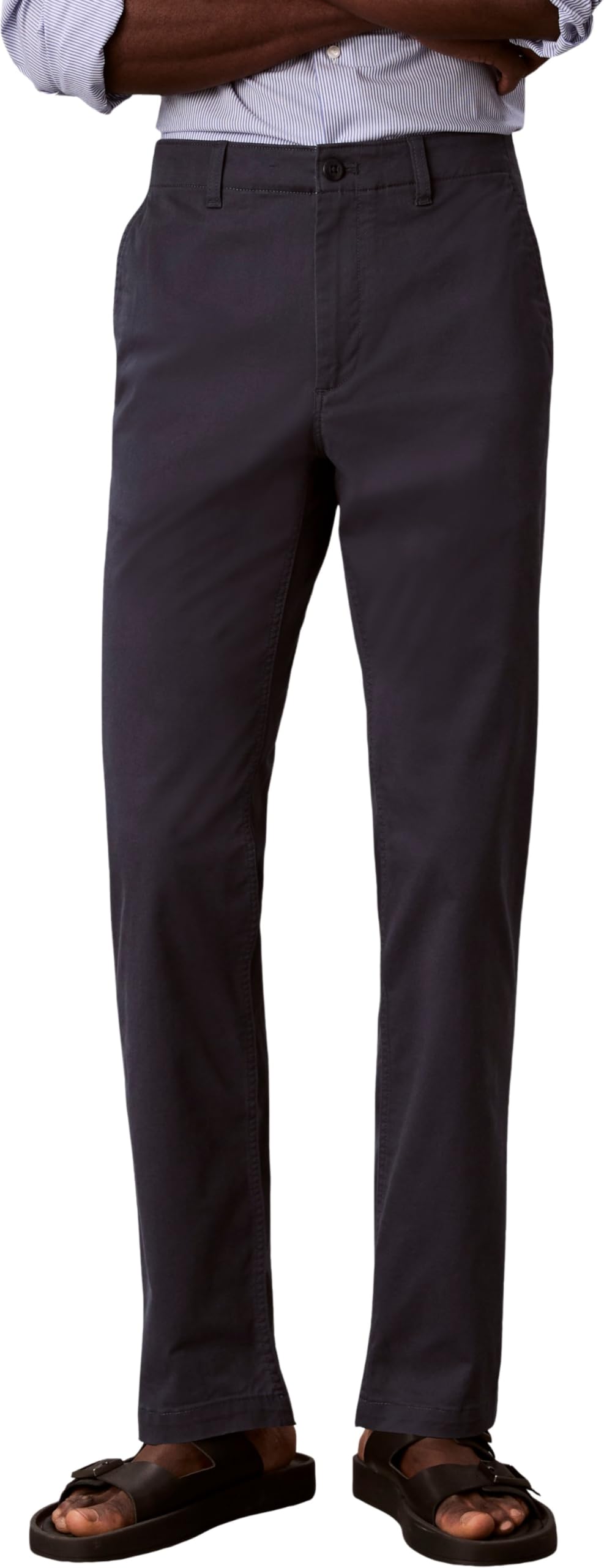 Calvin Klein Slim Comfort Cotton Chino Pant Lv04rf618g - Nieformalne spodnie Mężczyźni