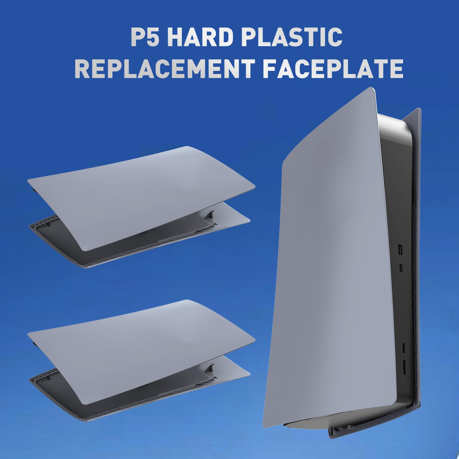 Digital Edition - Cover per console PS5, accessori compatibili con PlayStation 5, pannelli protettivi di ricambio (grigio)
